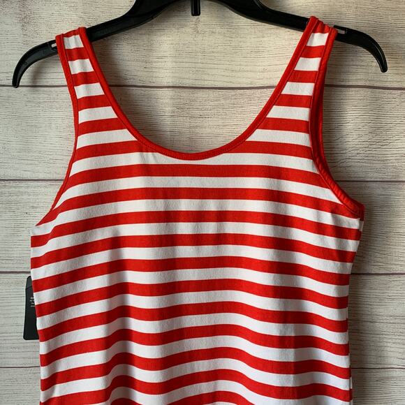 IML Isaac Morris Stripe USA Bodysuit Red White Blue Tank Size L - Picture 6 of 12